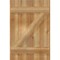 Ekena Millwork Joined Board-n-Batten Shutters w/Z-Bar, Rough Sawn Western Red Cedar, 21 1/2W x 32H, PR RBJ06Z21X032RWR - alternate 3